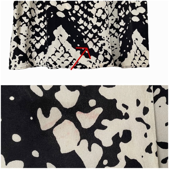 Yves Saint Laurent Printed Silk Skirt Size F40 or US Size S-M - Picture 5 of 15
